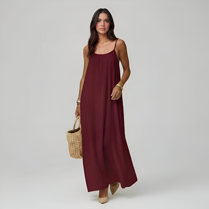 Adjustable Strap Cami Maxi Dress For Women