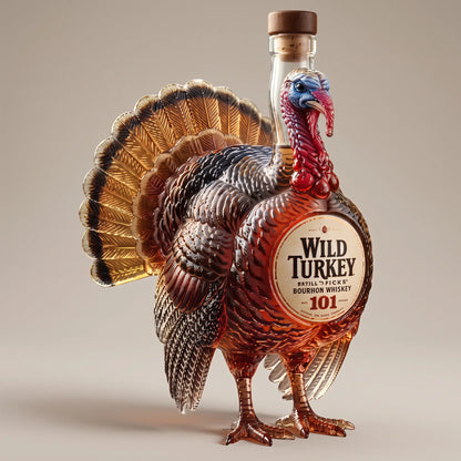 Turkey Whiskey Decanter on a dark studio background