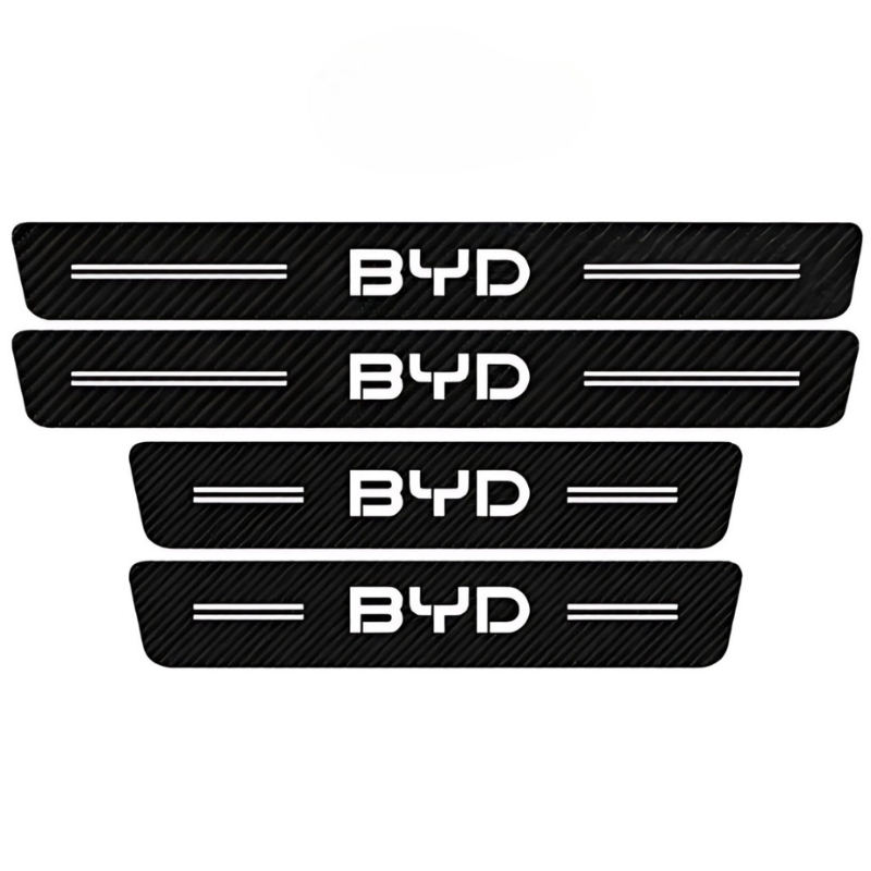 4 Pack Door Sill Protector With Carbon Film Anti Scratch-Car Door Sills | SLIMG:7057174998935414172