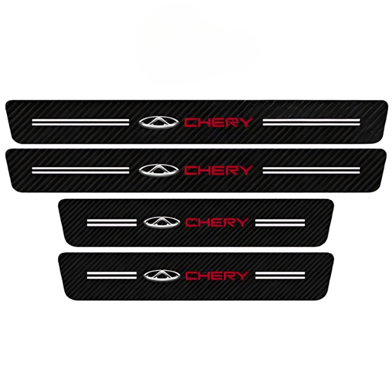 4 Pack Door Sill Protector With Carbon Film Anti Scratch-Car Door Sills | SLIMG:7057174998935414173