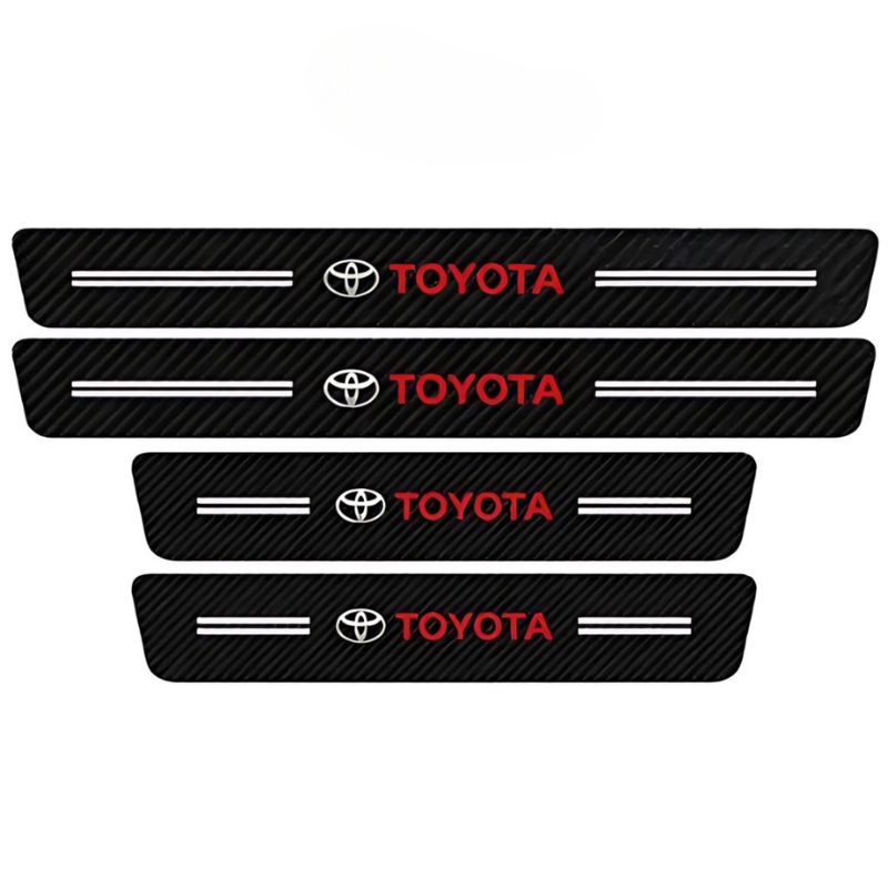 4 Pack Door Sill Protector With Carbon Film Anti Scratch-Car Door Sills | SLIMG:7057174998935414174