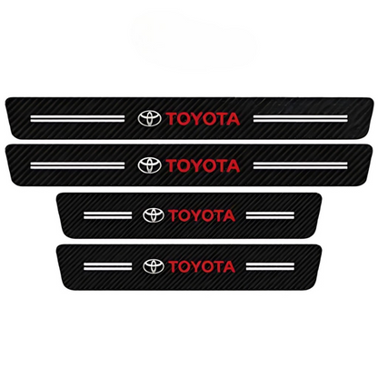 4 Pack Door Sill Protector With Carbon Film Anti Scratch-Car Door Sills | SLIMG:7057174998935414174
