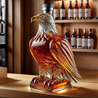 Hand-Blown Eagle Whiskey Decanter product photo