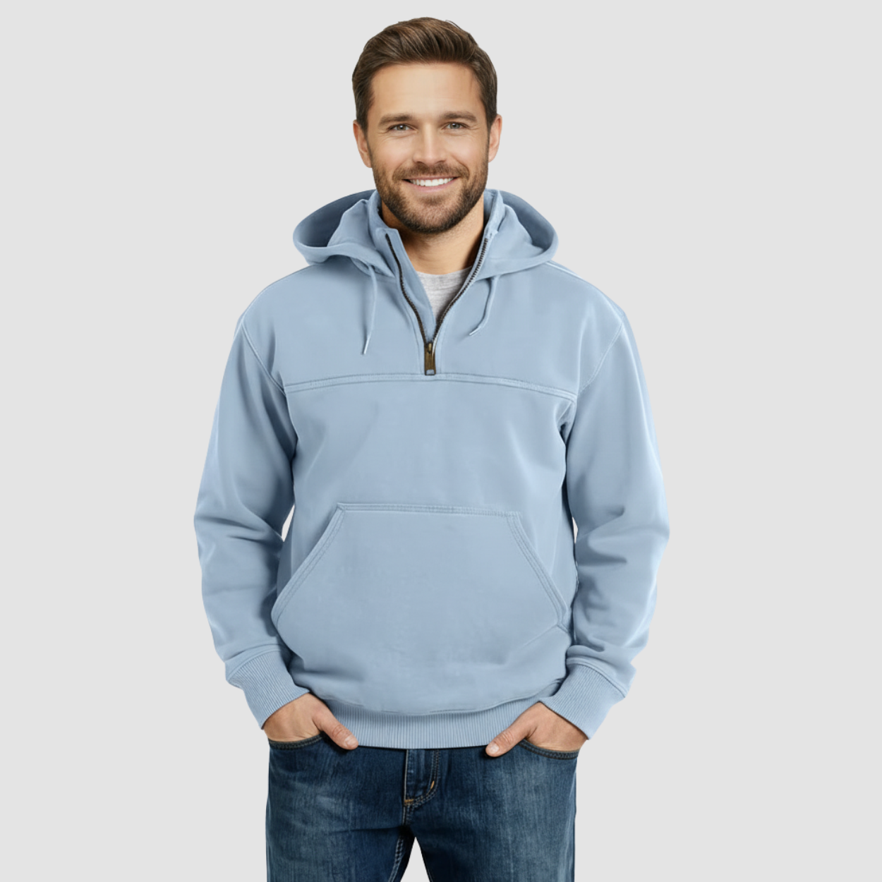 Rain Defender Loose Fit Quarter Zip Sweatshirt