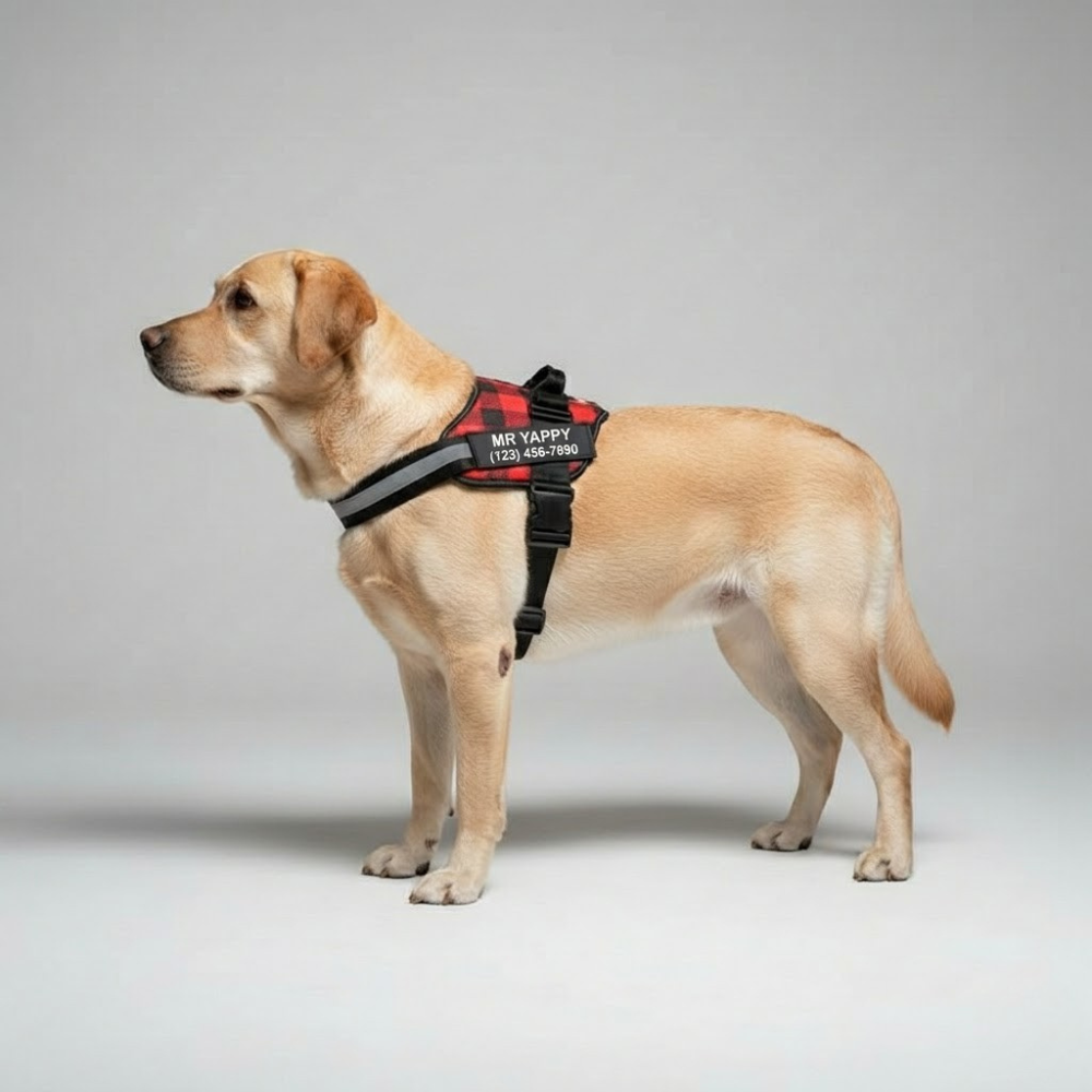Heavy Duty Dog Harness With Custom Details