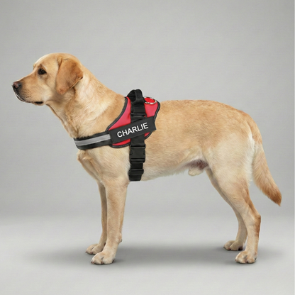 Custom No Pull Dog Harness With Name and Phone Number, Heavy Duty Personalized Pet Vest