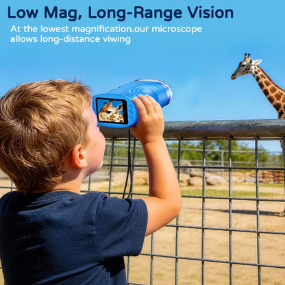 【2027 Upgrade】SEEKID 1000X Handheld Microscope for Kids with 4K 2.0" Screen, Photo & Video Camera, Rechargeable and Portable, a Fun STEM Gift & Birthday Present for Ages 3+,back to school