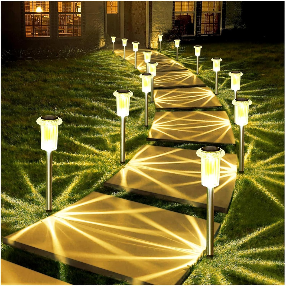 Pack Of 10 Solar Pathway Lights Outdoor Waterproof LED | SLIMG:7259928503457435249