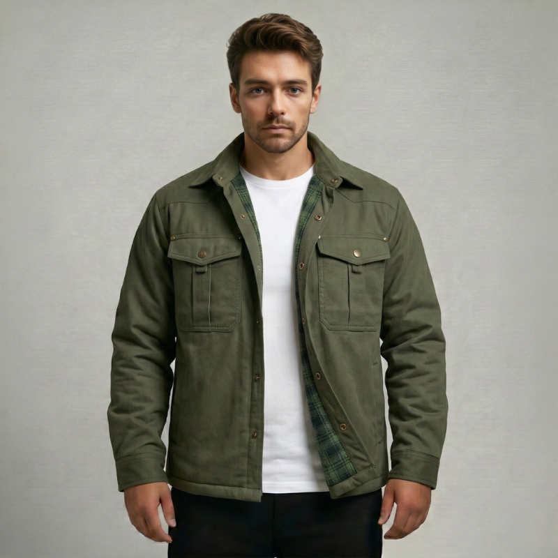 Flannel Plaid Lined Shacket