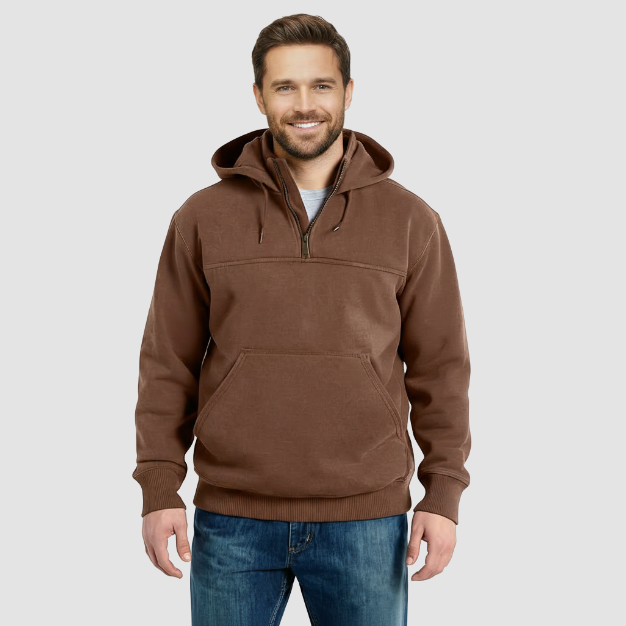 Rain Defender Loose Fit Quarter Zip Sweatshirt