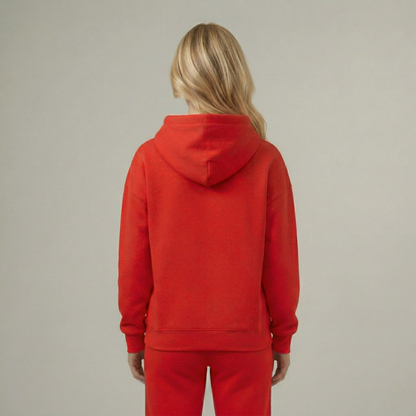 Rhinestone Speckled Pullover Hoodie With Kangaroo Pocket