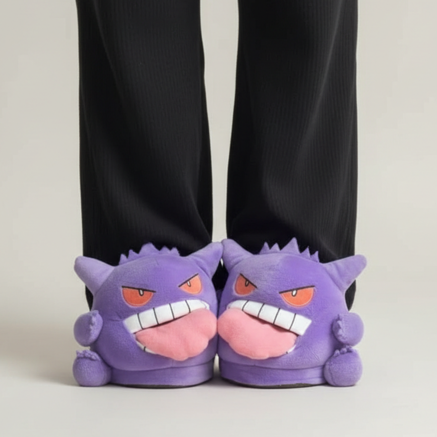 Plush Cartoon Monster Character Slip On Slipper