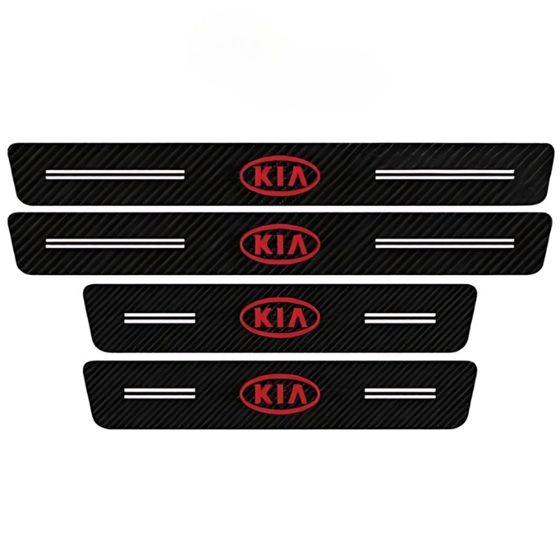 4 Pack Door Sill Protector With Carbon Film Anti Scratch-Car Door Sills | SLIMG:7057174998935414176