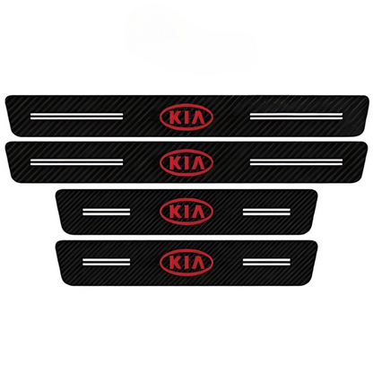 4 Pack Door Sill Protector With Carbon Film Anti Scratch-Car Door Sills | SLIMG:7057174998935414176
