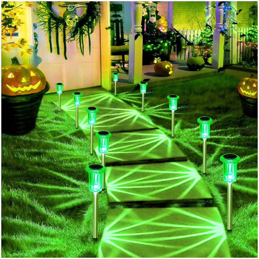 Pack Of 10 Solar Pathway Lights Outdoor Waterproof LED | SLIMG:7259928503457435248