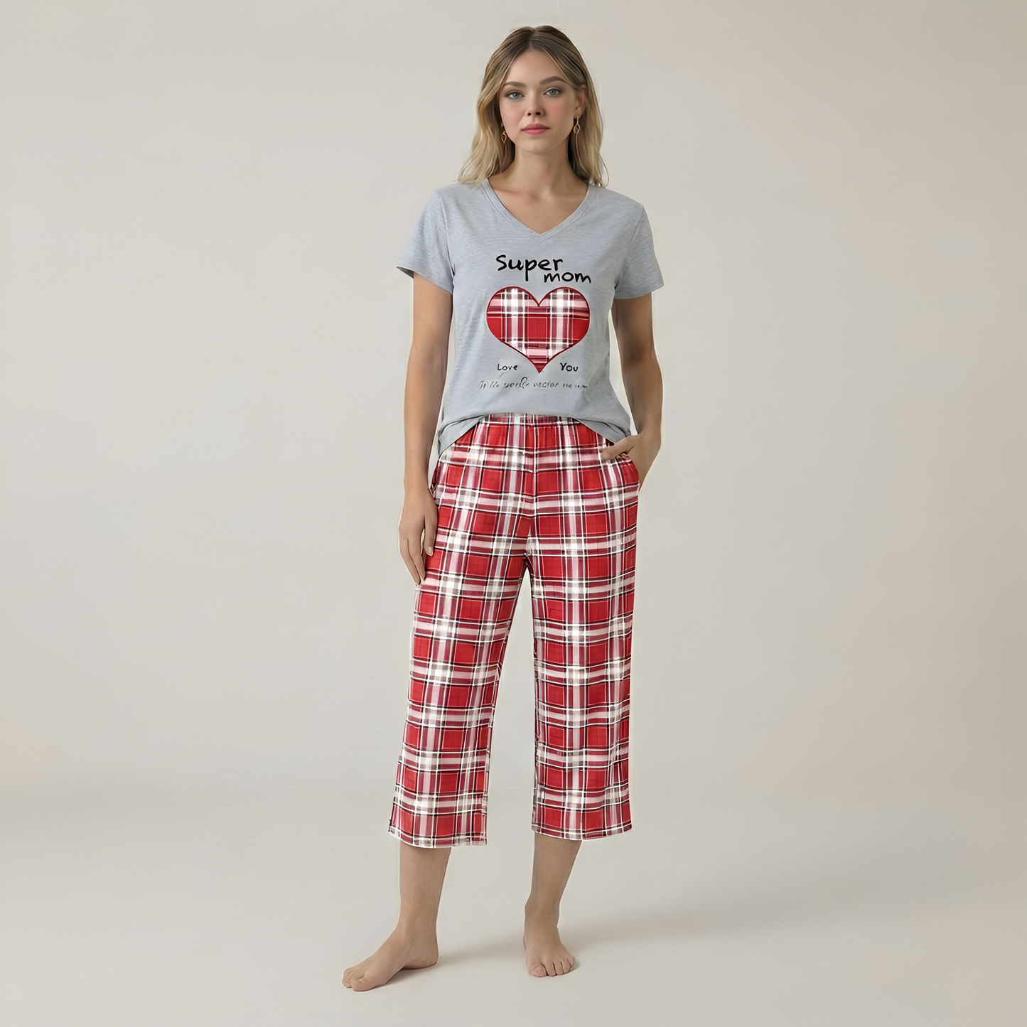 Two Piece Nightwear Pajama Set For Women