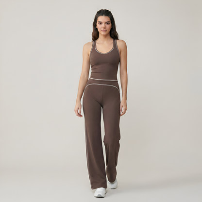 Two Piece Sporty Tracksuit Set For Women