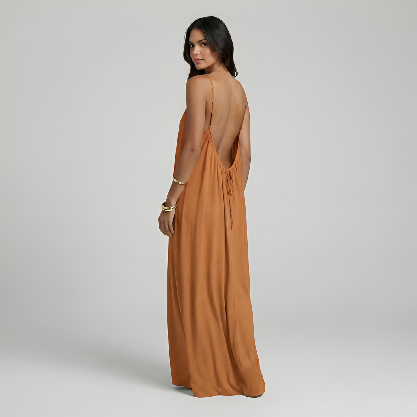 Adjustable Strap Cami Maxi Dress For Women