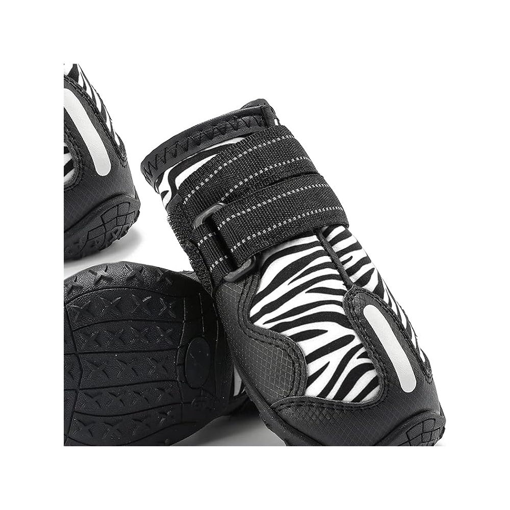 4 Pieces Of Winter Snow Hiking Dog Boots