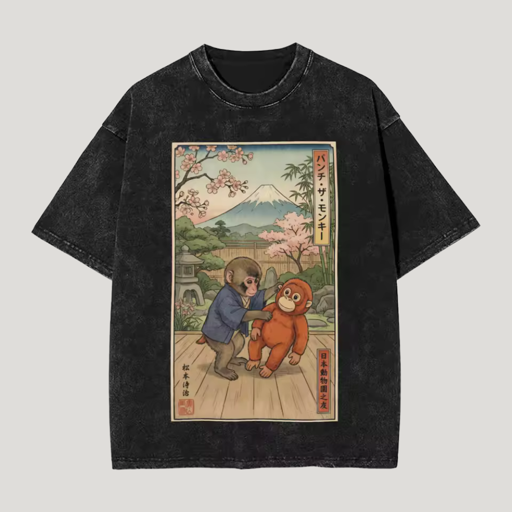 Punch Monkey And Ora Mama T Shirt