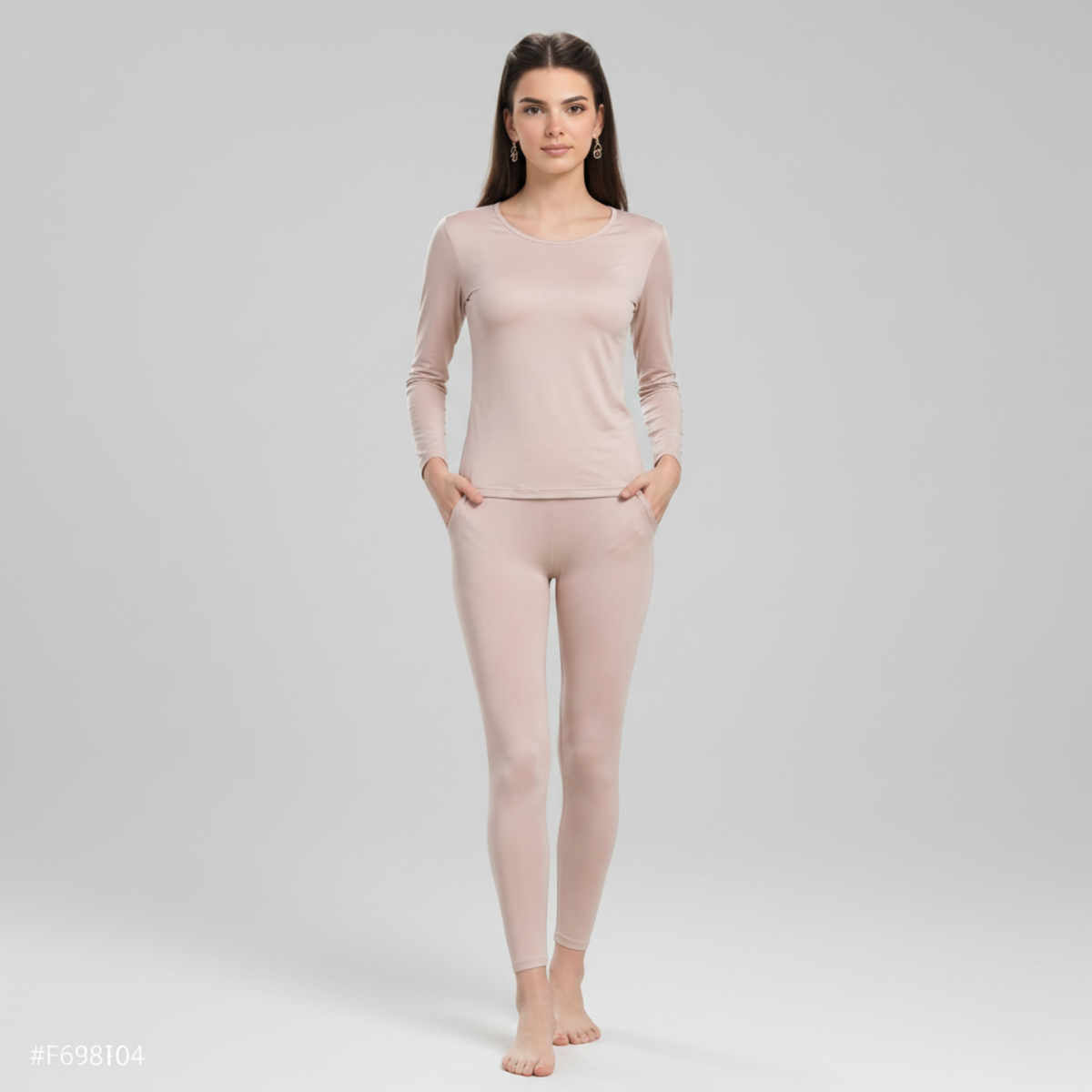 Mulberry Silk Long Johns Thermal Underwear Sets For Women