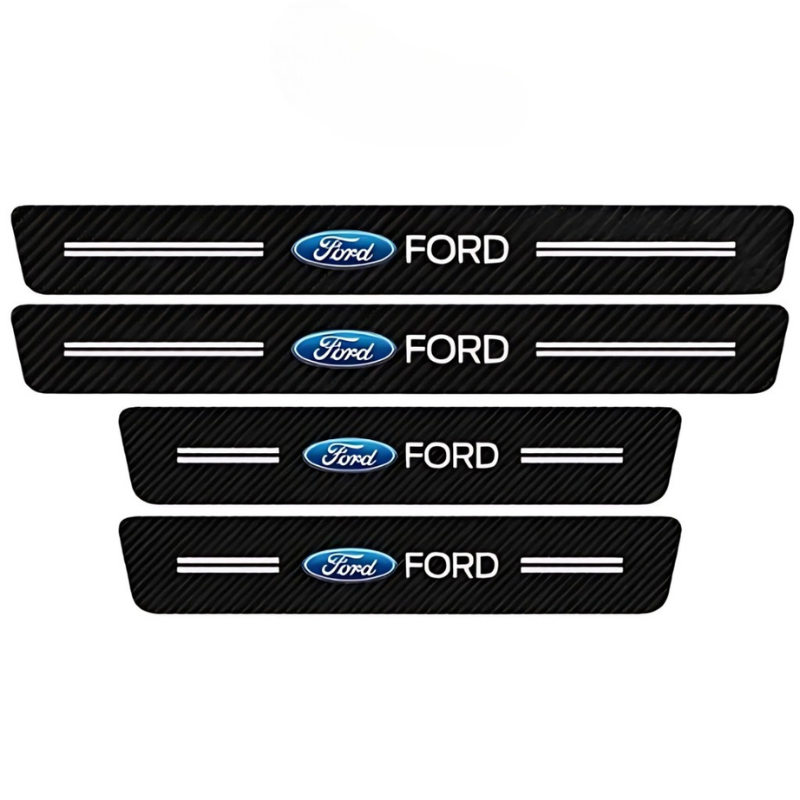 4 Pack Door Sill Protector With Carbon Film Anti Scratch-Car Door Sills | SLIMG:7057174998935414177