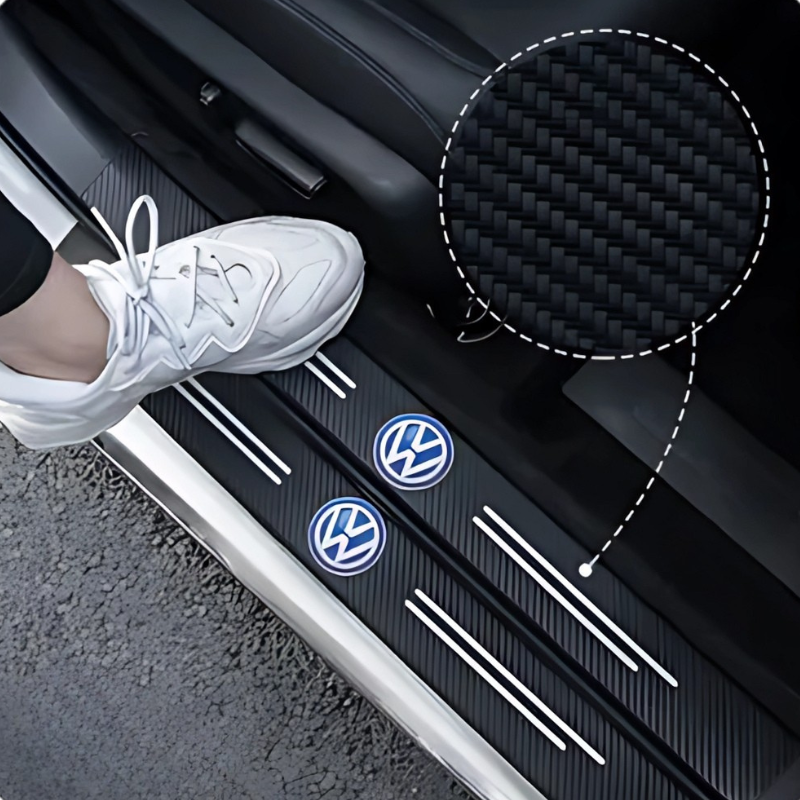 4 Pack Door Sill Protector With Carbon Film Anti Scratch-Car Door Sills | SLIMG:7057174998935414159