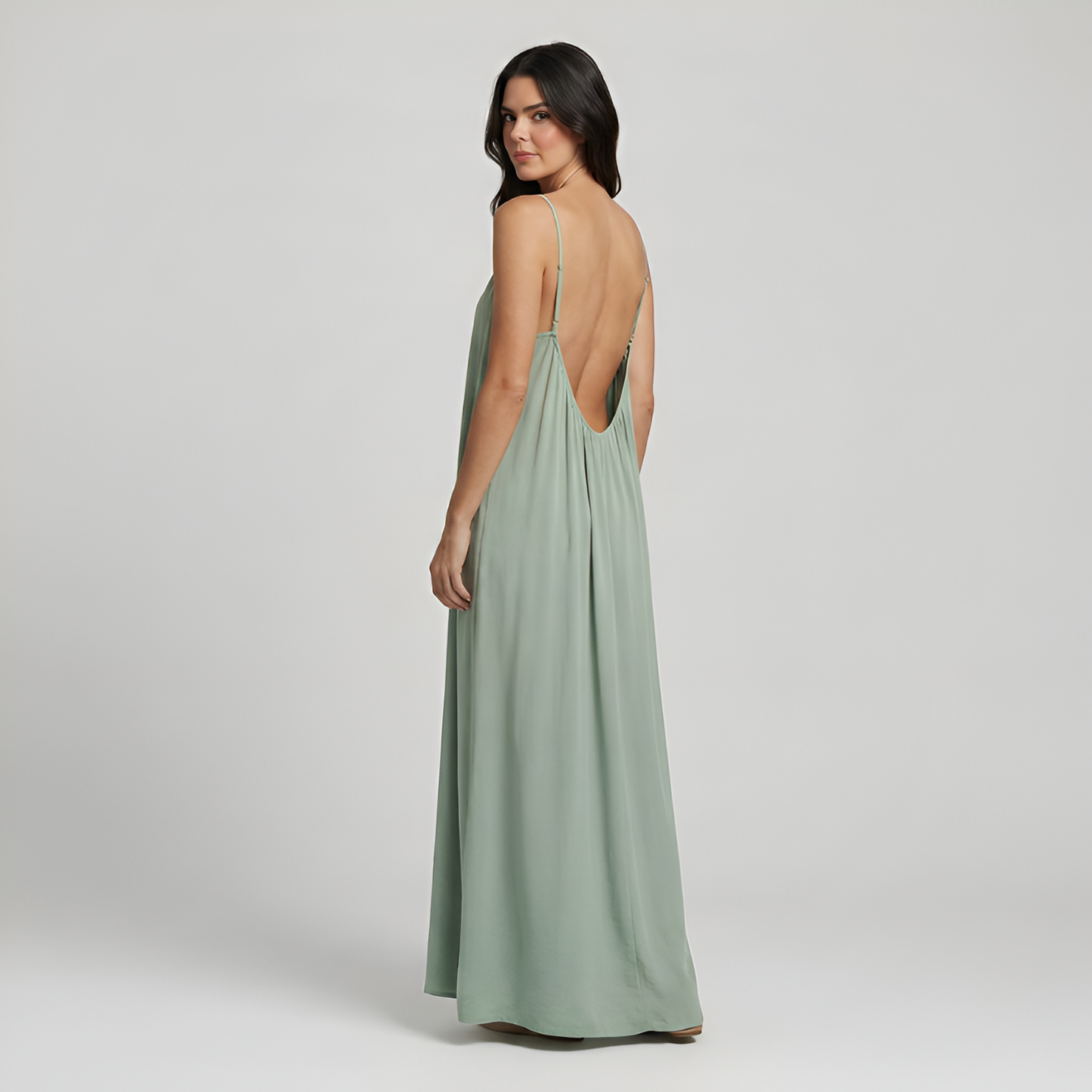 Adjustable Strap Cami Maxi Dress For Women