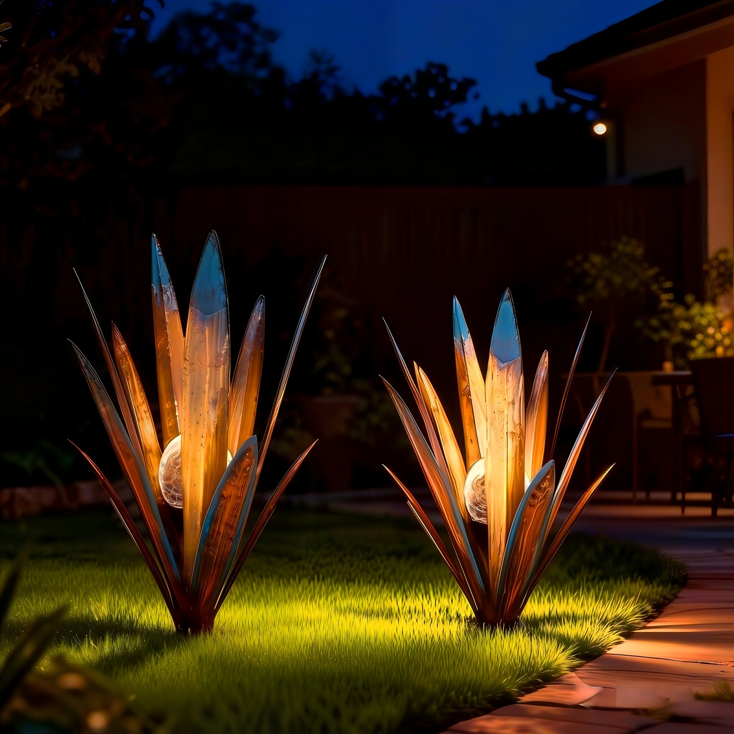 Solar Agave Lights