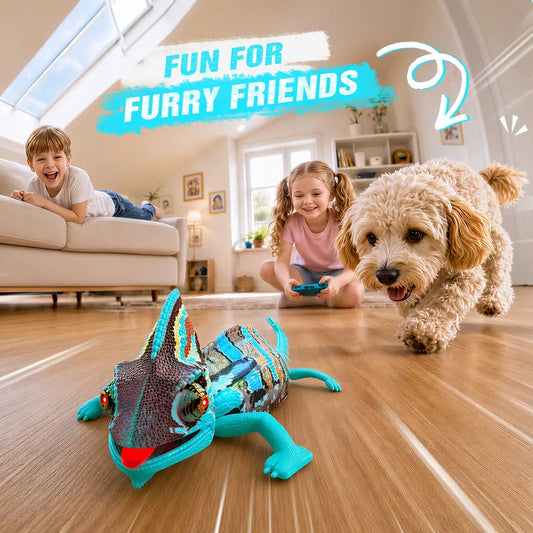 Wall Crawler Chameleon, 2026 NEW Winktoy Remote Control Toy, Bio-Inspired Design, LED Glowing Body, 360° Spin, Animal Robot Toy, Fun Indoor Toy, Gift Idea, Party Toy, Cool Gifts, Family Fun, gecko, Electric Lizard Toy