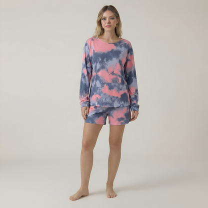 Two Piece Nightwear Pajama Set For Women