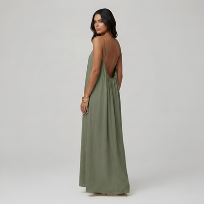 Adjustable Strap Cami Maxi Dress For Women