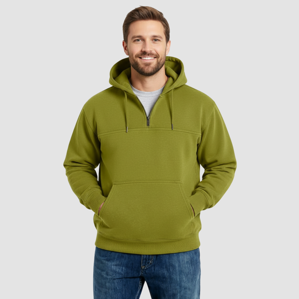 Rain Defender Loose Fit Quarter Zip Sweatshirt