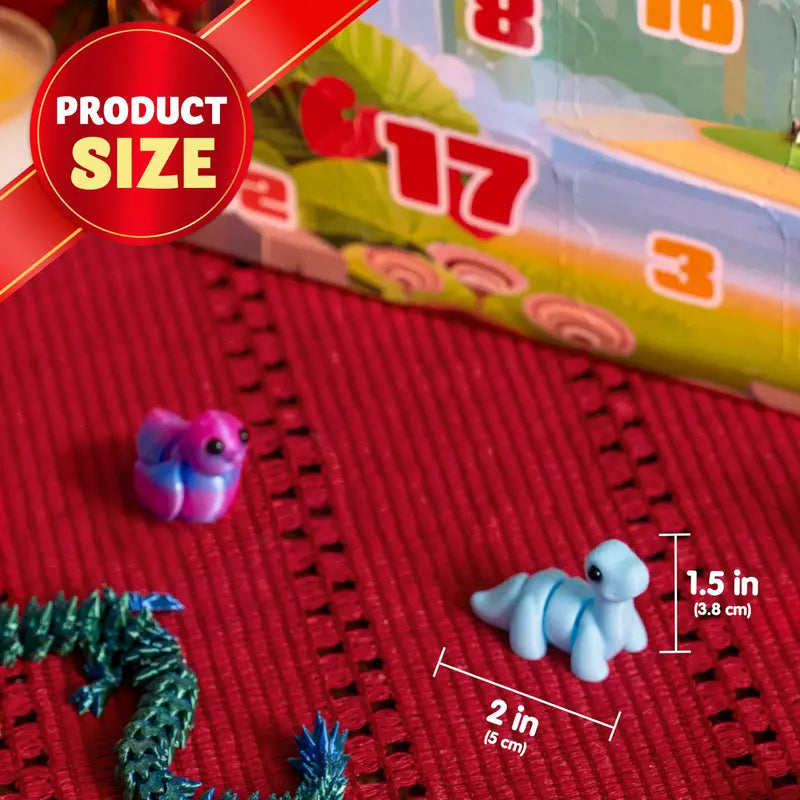 2026 Christmas Advent Calendar 3D Printed Toys, 24 Pcs 3D Printed Animal & Xmas Theme Toys, Christmas Countdown Calendar, Xmas Party Favors Supplies, Classroom Prizes, Fun Gifts for KidsValentine's Day Gifts for Kids