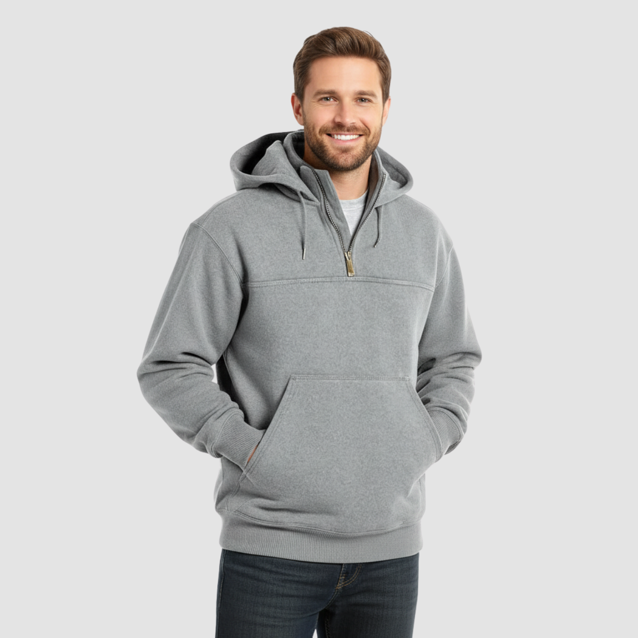 Rain Defender Loose Fit Quarter Zip Sweatshirt