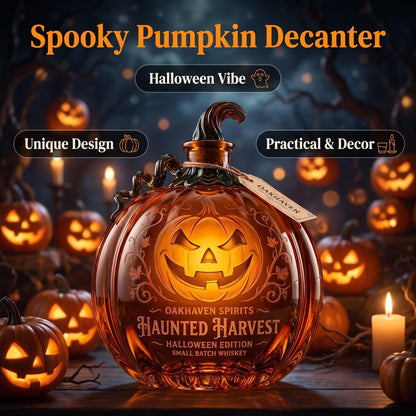 Pumpkin Lantern Whiskey Decanter product photo