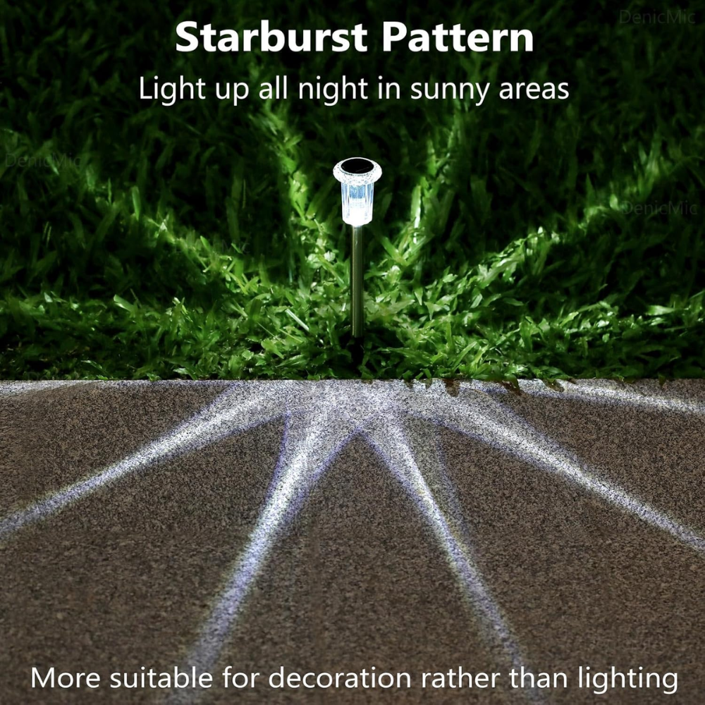 Pack Of 10 Solar Pathway Lights Outdoor Waterproof LED | SLIMG:7259928503457435250