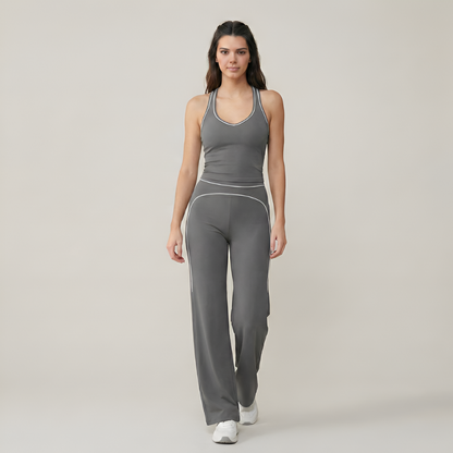 Two Piece Sporty Tracksuit Set For Women