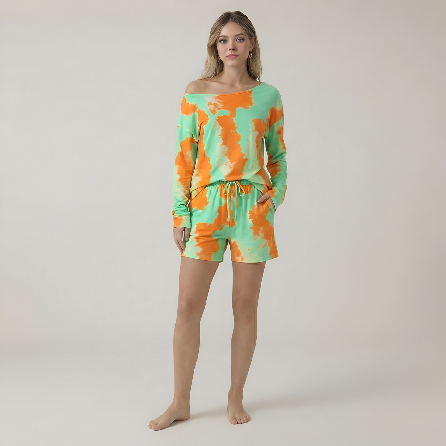 Two Piece Nightwear Pajama Set For Women