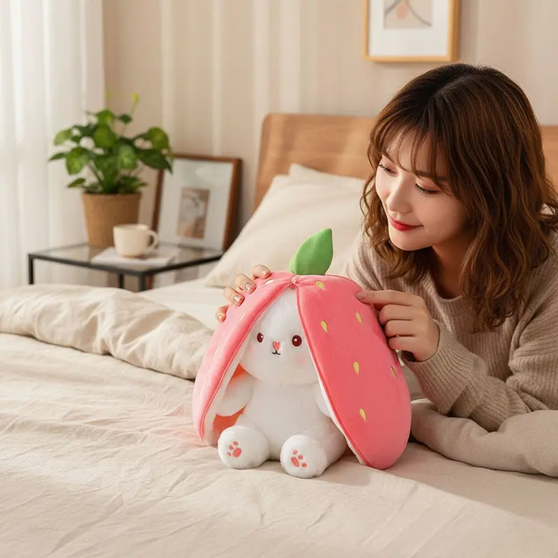 Strawberry bunny plush toy | SLIMG:7409283170388942027