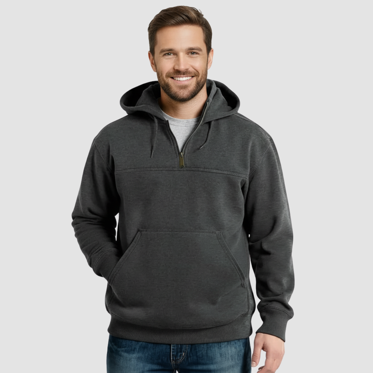 Rain Defender Loose Fit Quarter Zip Sweatshirt