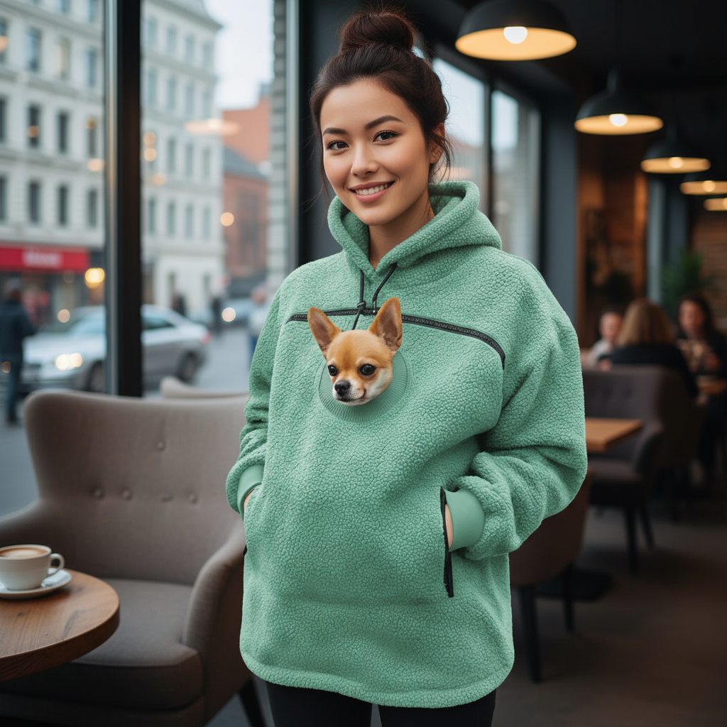 Pet Hoodie Carrier With Front Pocket
