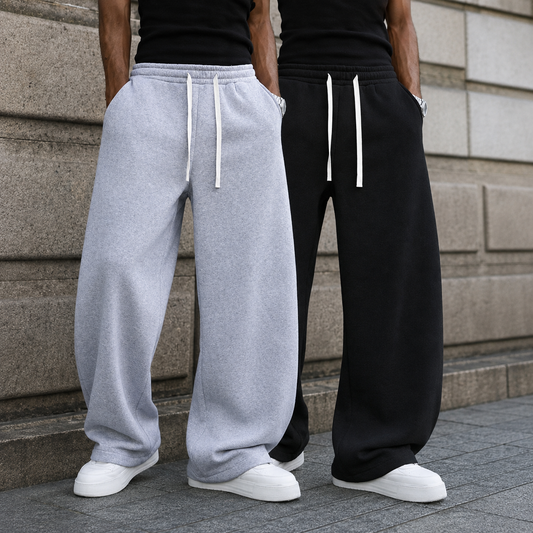 2 Pieces Loose Sports Sweatpants With Drawstring For Men | SLIMG:7679907020741285448