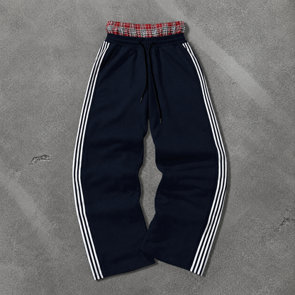 Casual 2 In 1 Thick Knit Streetwear Joggers For Men