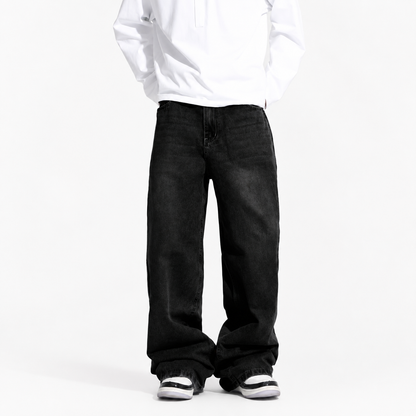 Casual Loose Fit Baggy Denim Jeans For Men