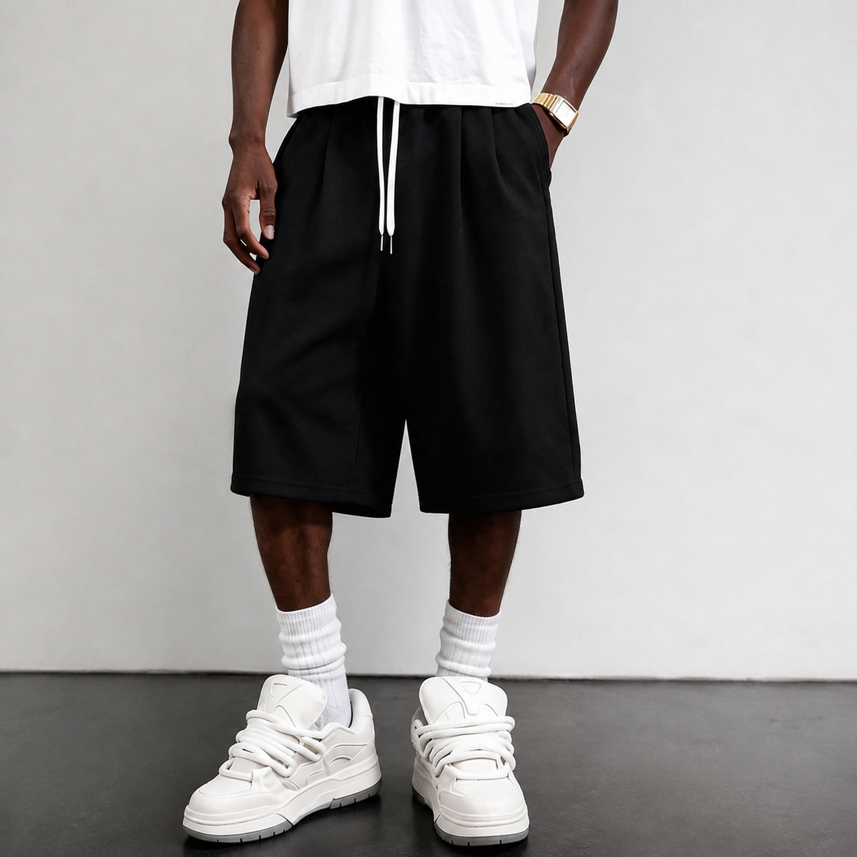 Casual Knit Loose Fit Sports Pants For Men | SLIMG:7679853377774167210