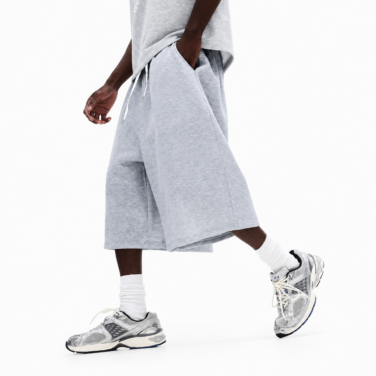Casual Knit Loose Fit Sports Pants For Men | SLIMG:7679853377790944440