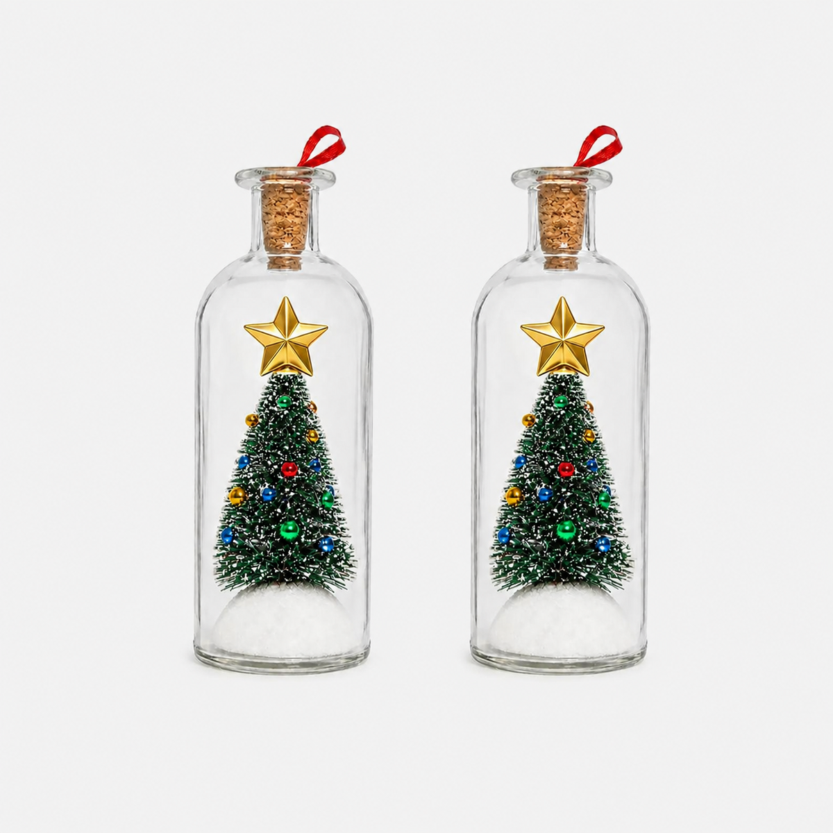 Recordable Christmas Message In A Bottle Ornament With Voice Recording Holiday Keepsake