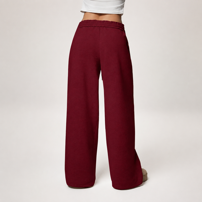 Thermal Lined Thick Versatile Loose Wide Sweatpants