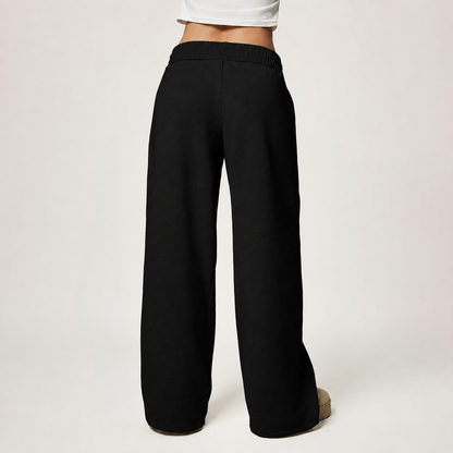 Thermal Lined Thick Versatile Loose Wide Sweatpants